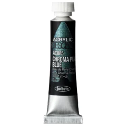 Farba akrylowa Iridescence Acrylic - Holbein - 885, Chroma Pearl Blue, 5 ml
