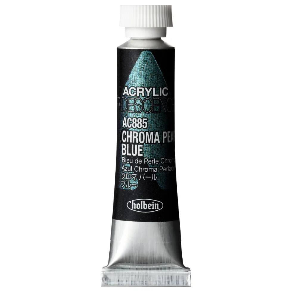 Farba akrylowa Iridescence Acrylic - Holbein - 885, Chroma Pearl Blue, 5 ml
