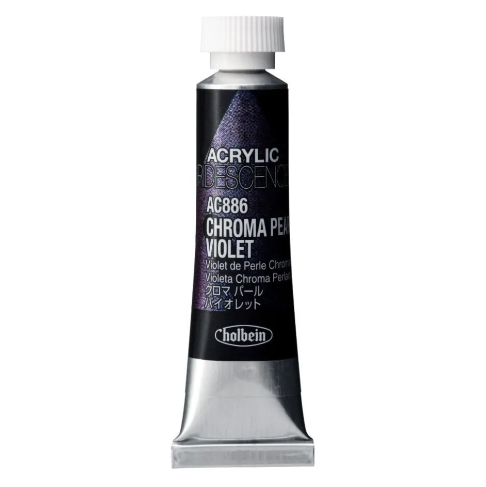 Farba akrylowa Iridescence Acrylic - Holbein - 886, Chroma Pearl Violet, 5 ml