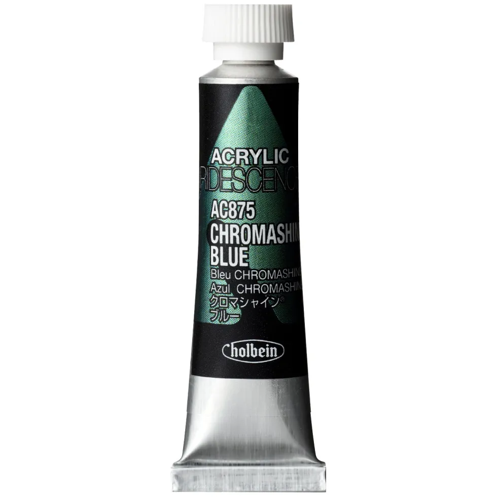 Farba akrylowa Iridescence Acrylic - Holbein - 875, Chromashine Blue, 5 ml