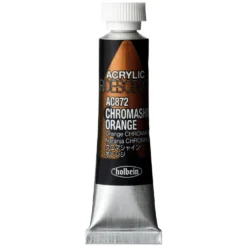 Farba akrylowa Iridescence Acrylic - Holbein - 872, Chromashine Orange, 5 ml