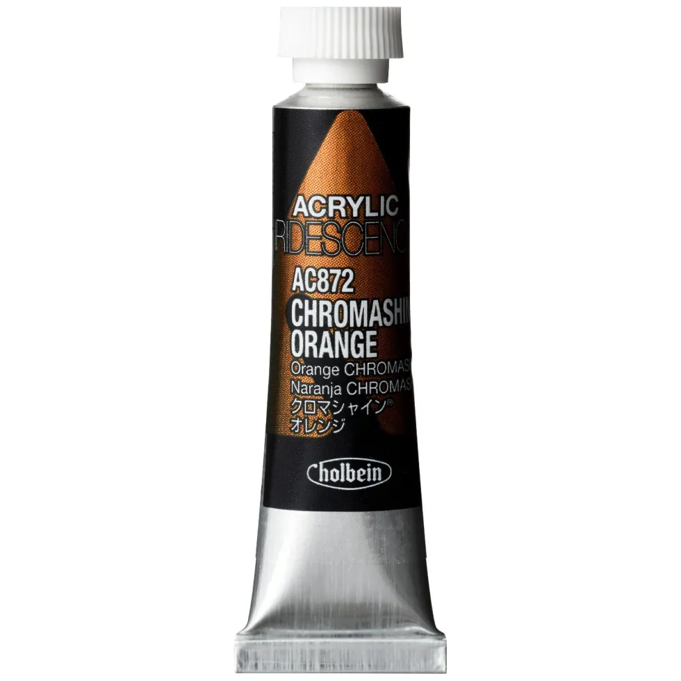Farba akrylowa Iridescence Acrylic - Holbein - 872, Chromashine Orange, 5 ml