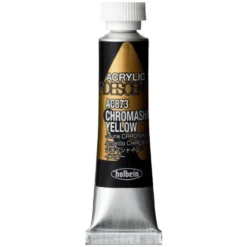 Farba akrylowa Iridescence Acrylic - Holbein - 873, Chromashine Yellow, 5 ml