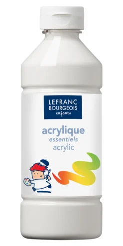 Farba akrylowa - Lefranc & Bourgeois - biała, 500 ml