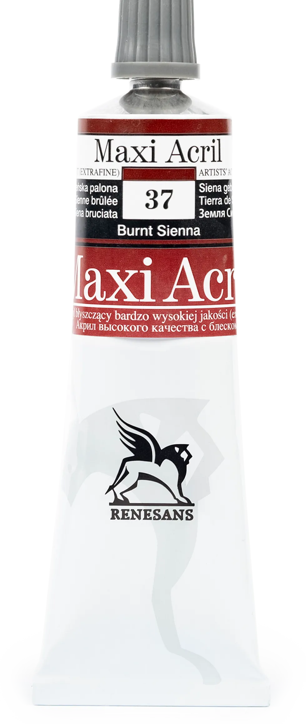 Farba akrylowa Maxi Acril - Renesans - 37, burnt sienna, 60 ml