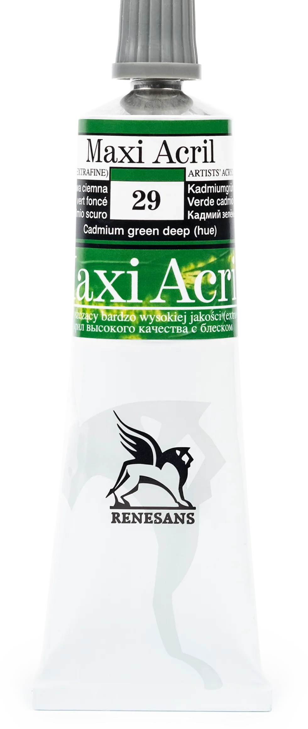 Farba akrylowa Maxi Acril - Renesans - 29, cadmium green deep hue, 60 ml