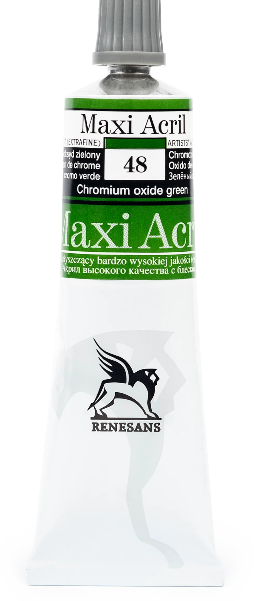 Farba akrylowa Maxi Acril - Renesans - 48, chromium oxide green, 60 ml