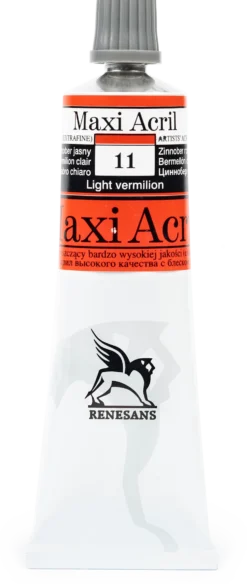 Farba akrylowa Maxi Acril - Renesans - 11, light vermilion, 60 ml