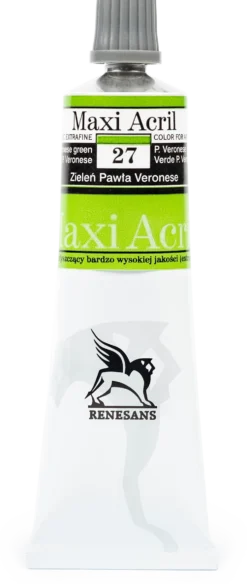 Farba akrylowa Maxi Acril - Renesans - 27, Paolo Veronese green, 60 ml