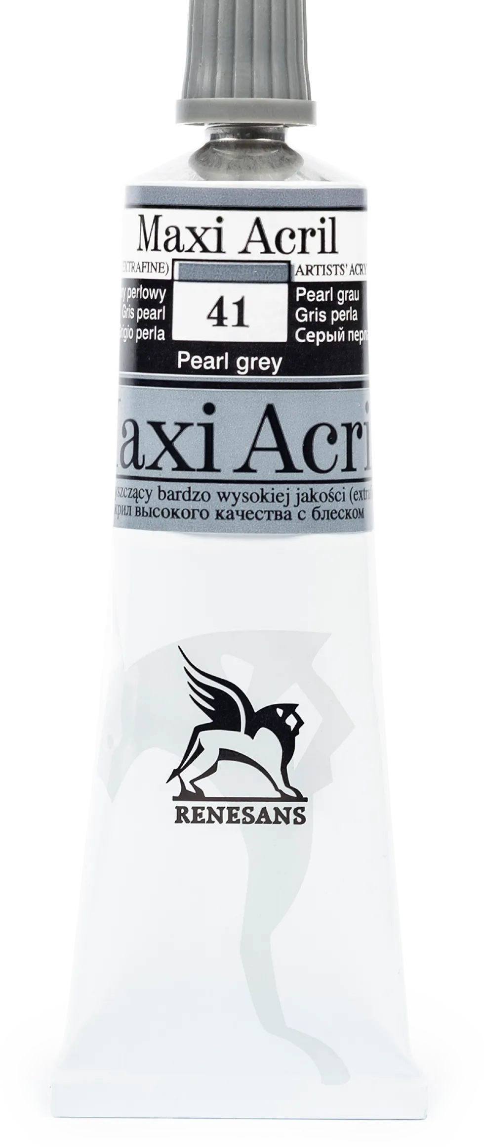 Farba akrylowa Maxi Acril - Renesans - 41, pearl grey, 60 ml