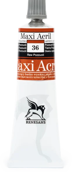 Farba akrylowa Maxi Acril - Renesans - 36, raw pozzuoli, 60 ml