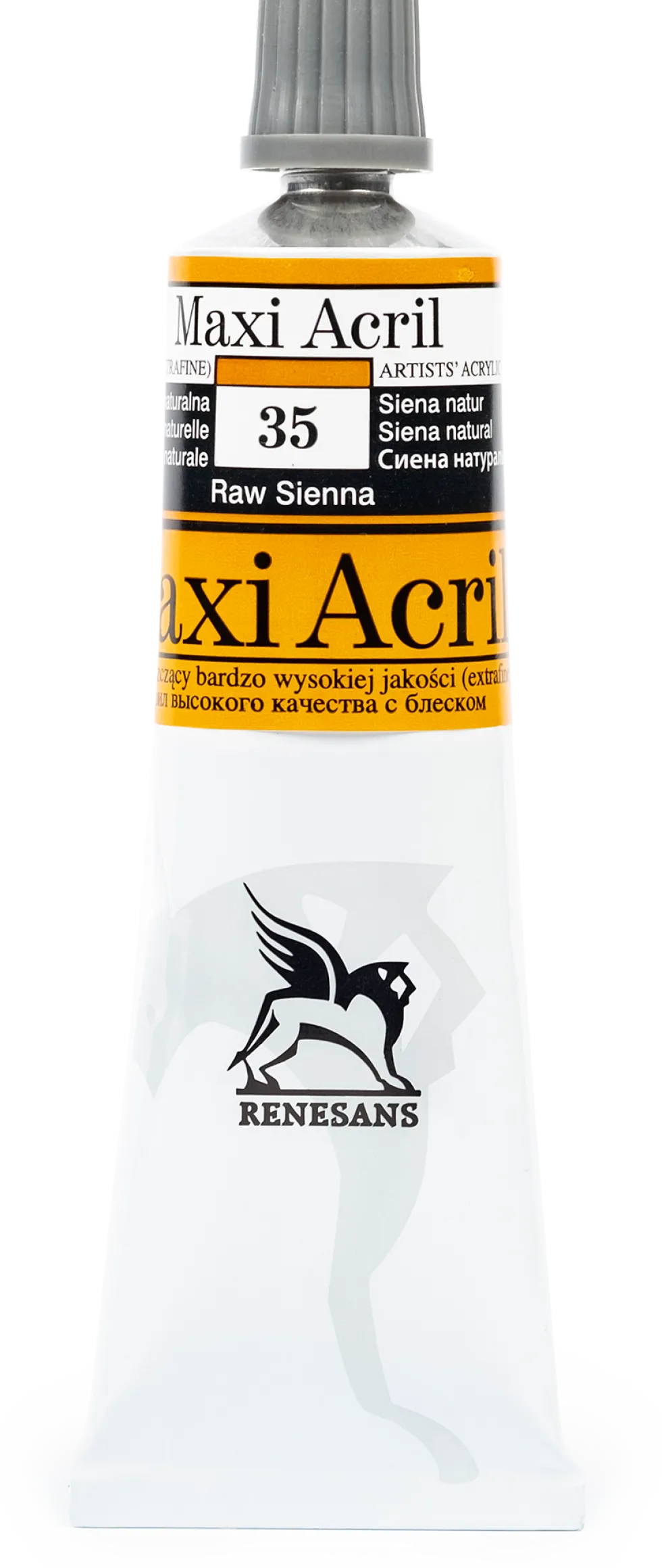 Farba akrylowa Maxi Acril - Renesans - 35, raw sienna, 60 ml