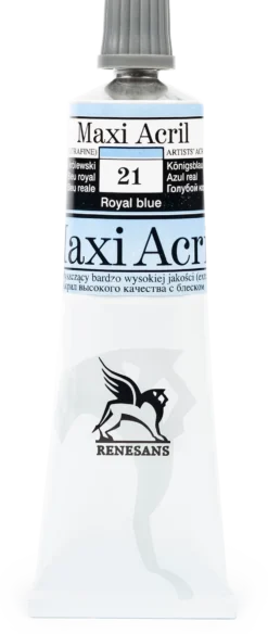 Farba akrylowa Maxi Acril - Renesans - 21, royal blue, 60 ml