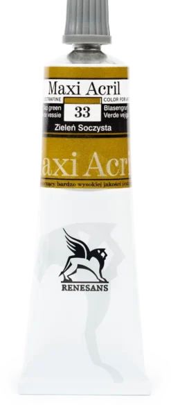 Farba akrylowa Maxi Acril - Renesans - 33, sap green, 60 ml