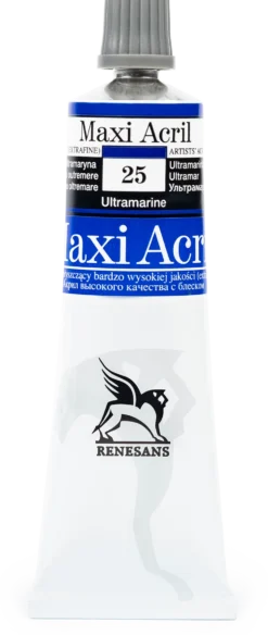 Farba akrylowa Maxi Acril - Renesans - 25, ultramarine blue, 60 ml