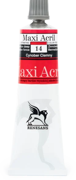 Farba akrylowa Maxi Acril - Renesans - 14, vermilion deep, 60 ml