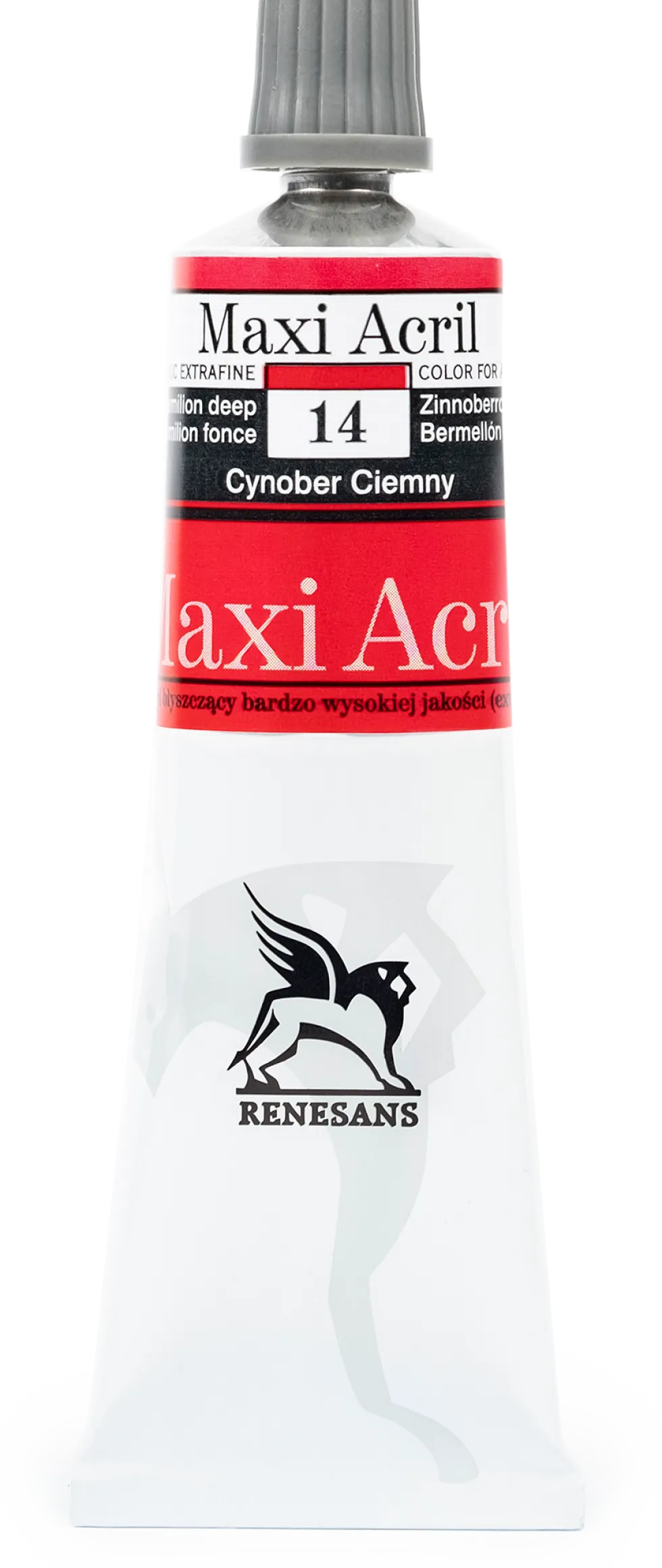 Farba akrylowa Maxi Acril - Renesans - 14, vermilion deep, 60 ml