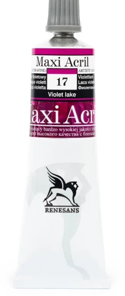 Farba akrylowa Maxi Acril - Renesans - 17, violet lake, 60 ml