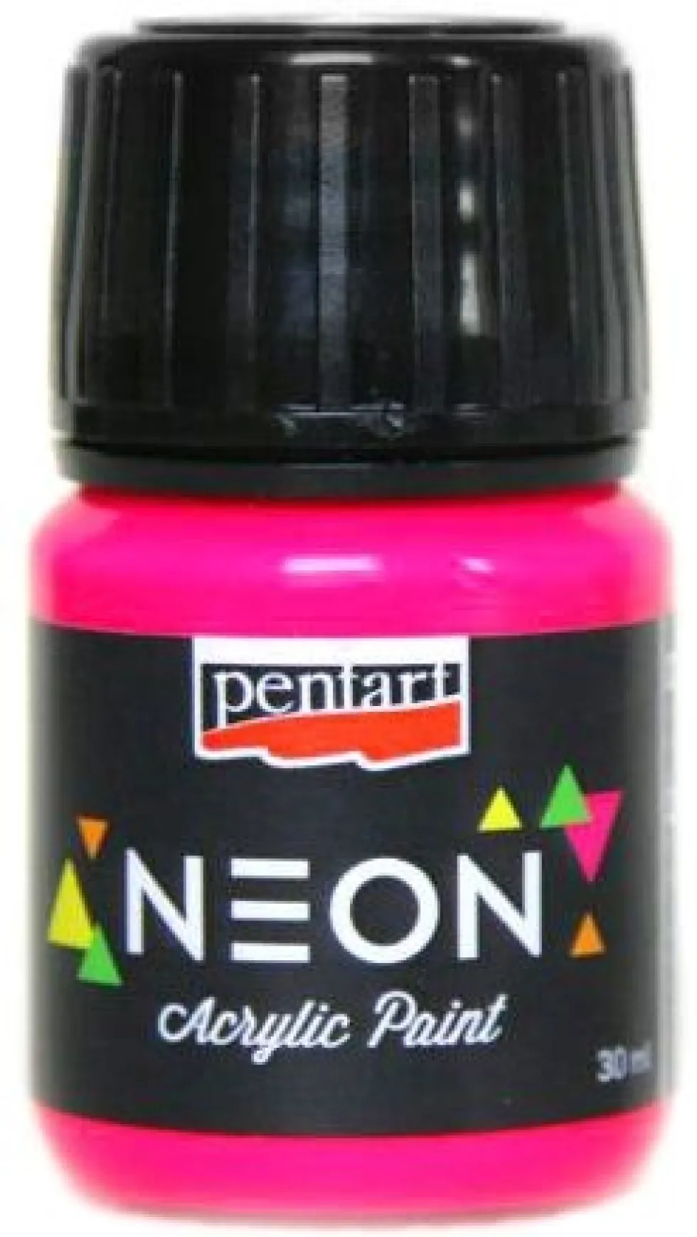 Farba akrylowa, neonowa - Pentart - różowa, 30 ml