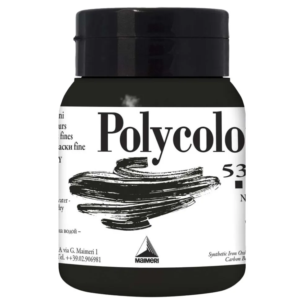 Farba akrylowa Polycolor - Maimeri - 530, Black, 500 ml