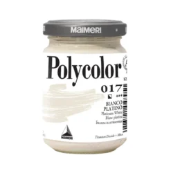 Farba akrylowa Polycolor - Maimeri - 017, Platinum White, 140 ml