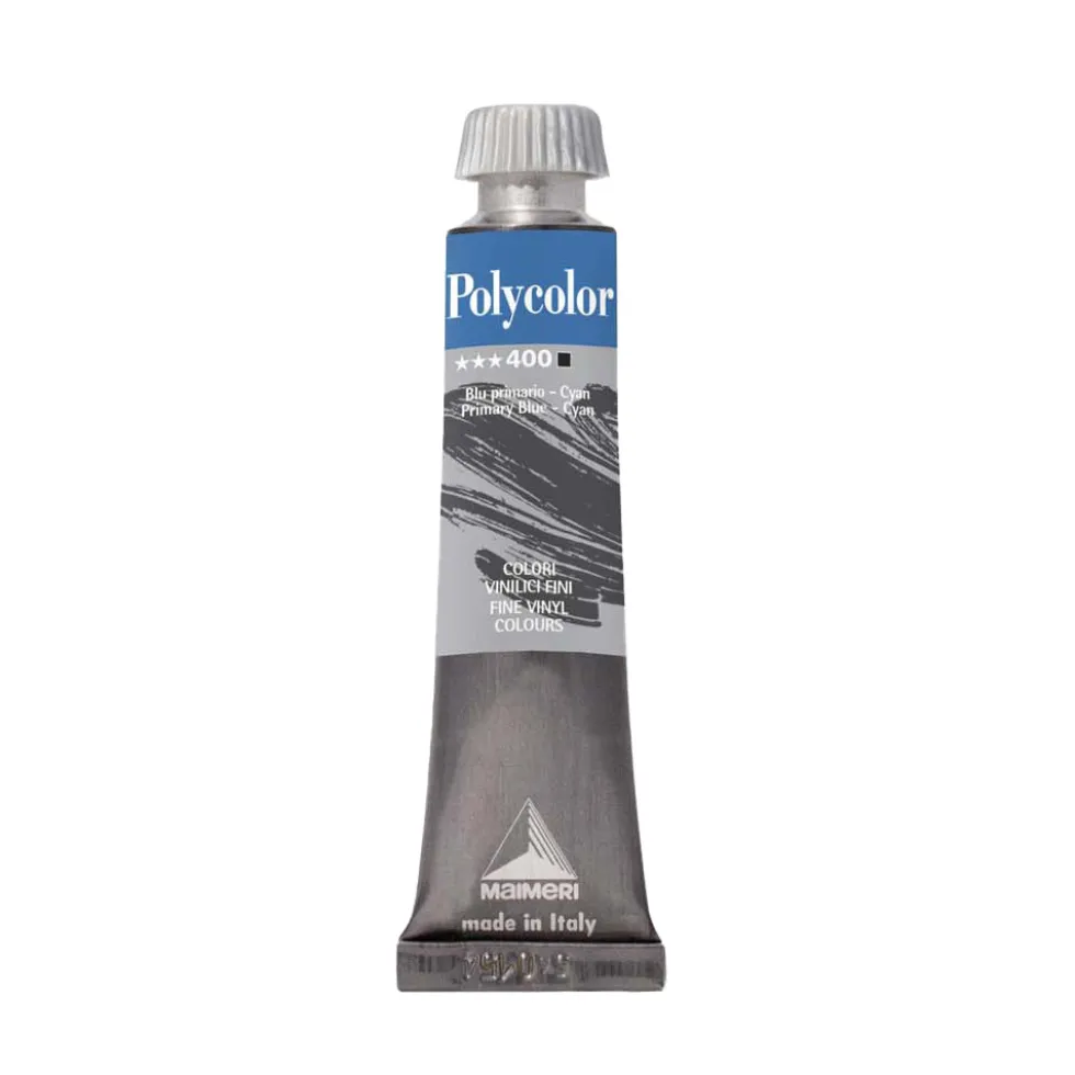Farba akrylowa Polycolor - Maimeri - 400, Primary Blue Cyan, 20 ml