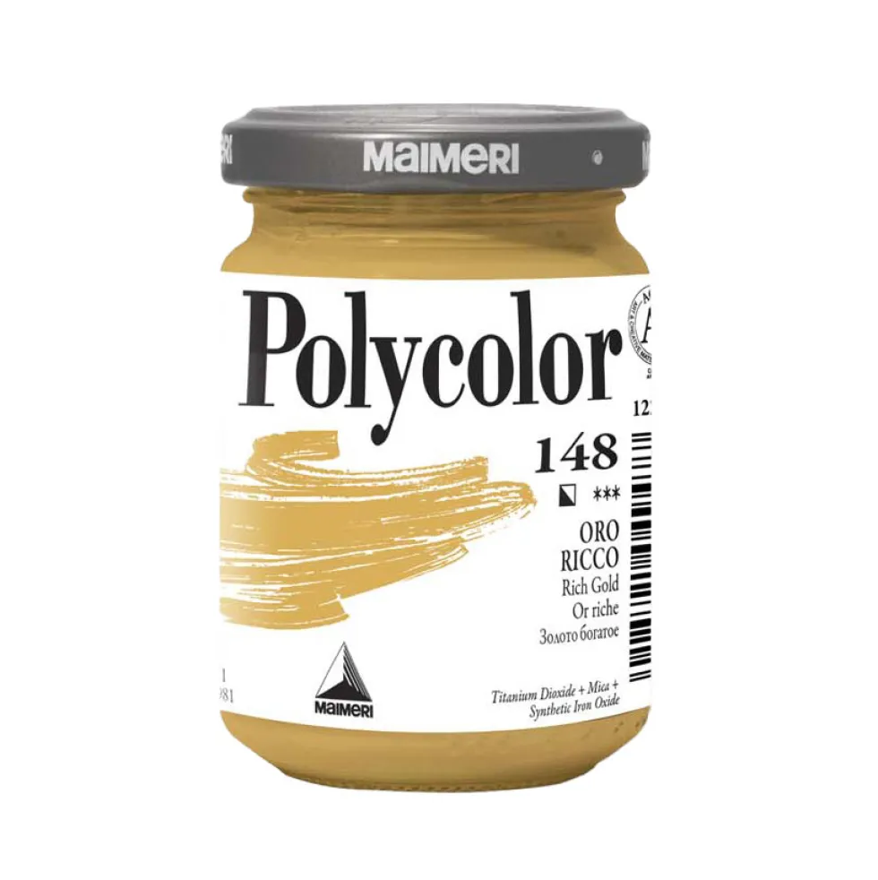Farba akrylowa Polycolor - Maimeri - 148, Rich Gold, 140 ml