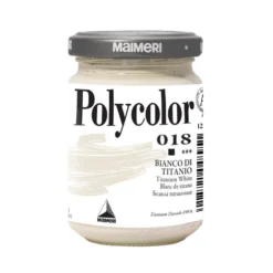 Farba akrylowa Polycolor - Maimeri - 018, Titanium White, 140 ml