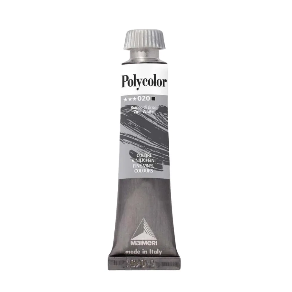 Farba akrylowa Polycolor - Maimeri - 020, Zinc White, 20 ml