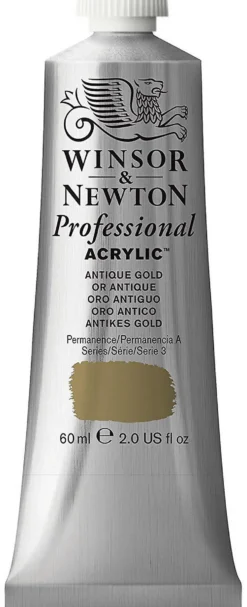 Farba akrylowa Professional Acrylic - Winsor & Newton - Antique Gold, 60 ml