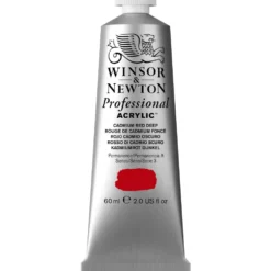Farba akrylowa Professional Acrylic - Winsor & Newton - Cadmium Red Deep, 60 ml