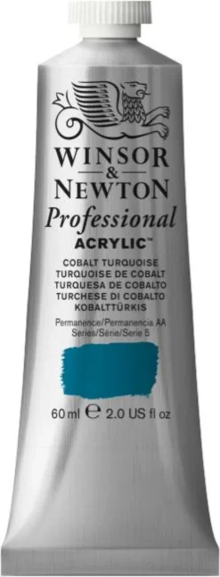 Farba akrylowa Professional Acrylic - Winsor & Newton - Cobalt Turquoise, 60 ml