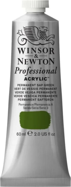 Farba akrylowa Professional Acrylic - Winsor & Newton - Permanent Sap Green, 60 ml