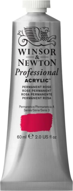 Farba akrylowa Professional Acrylic - Winsor & Newton - Permanent Alizarin Crimson, 60 ml