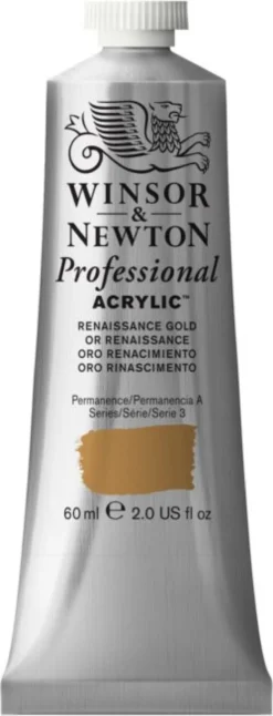 Farba akrylowa Professional Acrylic - Winsor & Newton - Renaissance Gold, 60 ml