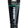 Farba akrylowa - Reeves - Black, 200 ml