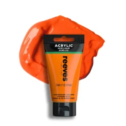 Farba akrylowa - Reeves - Fluorescent Orange, 75 ml