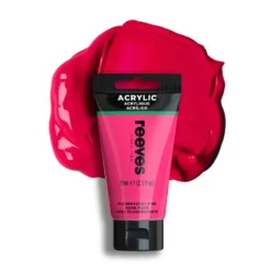 Farba akrylowa - Reeves - Fluorescent Pink, 75 ml