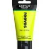 Farba akrylowa - Reeves - Fluorescent Yellow, 75 ml