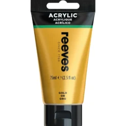 Farba akrylowa - Reeves - Gold, 75 ml