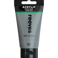 Farba akrylowa - Reeves - Medium Grey, 75 ml