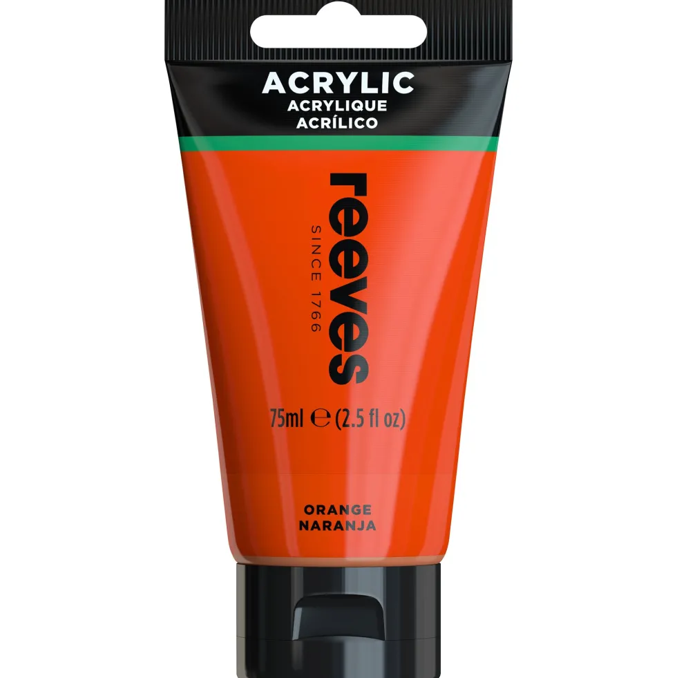 Farba akrylowa - Reeves - Orange, 75 ml