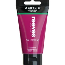 Farba akrylowa - Reeves - Rose Red, 75 ml