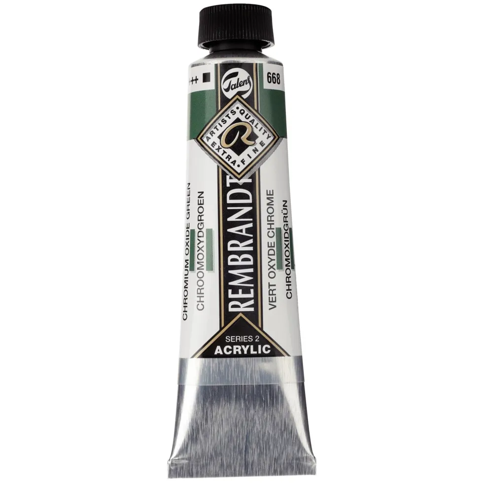 Farba akrylowa - Rembrandt - Chromium Oxide Green, 40 ml