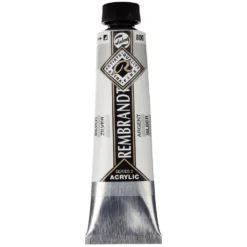 Farba akrylowa - Rembrandt - Silver, 40 ml