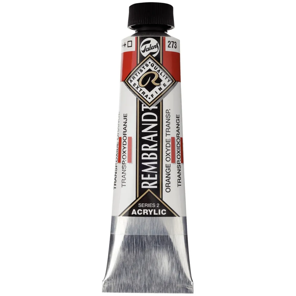 Farba akrylowa - Rembrandt - Transparent Oxide Orange, 40 ml
