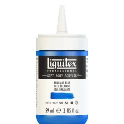 Farba akrylowa Soft Body - Liquitex - Brilliant Blue, 59 ml