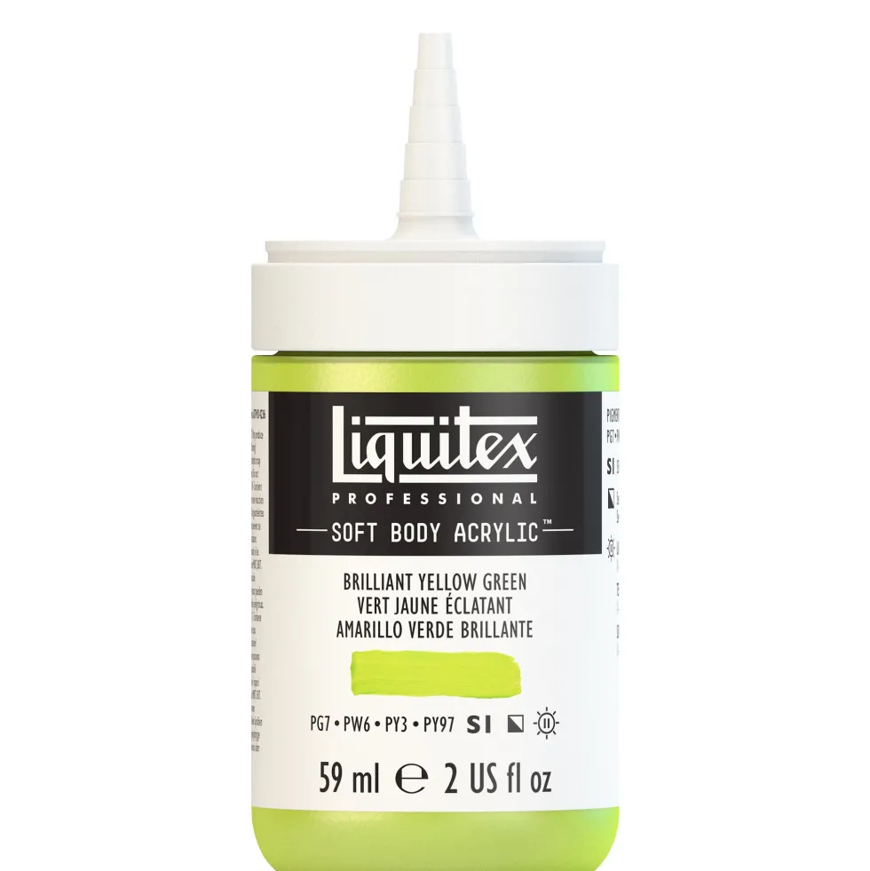 Farba akrylowa Soft Body - Liquitex - Brilliant Yellow Green, 59 ml