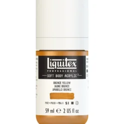 Farba akrylowa Soft Body - Liquitex - Bronze Yellow, 59 ml