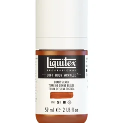 Farba akrylowa Soft Body - Liquitex - Burnt Sienna, 59 ml